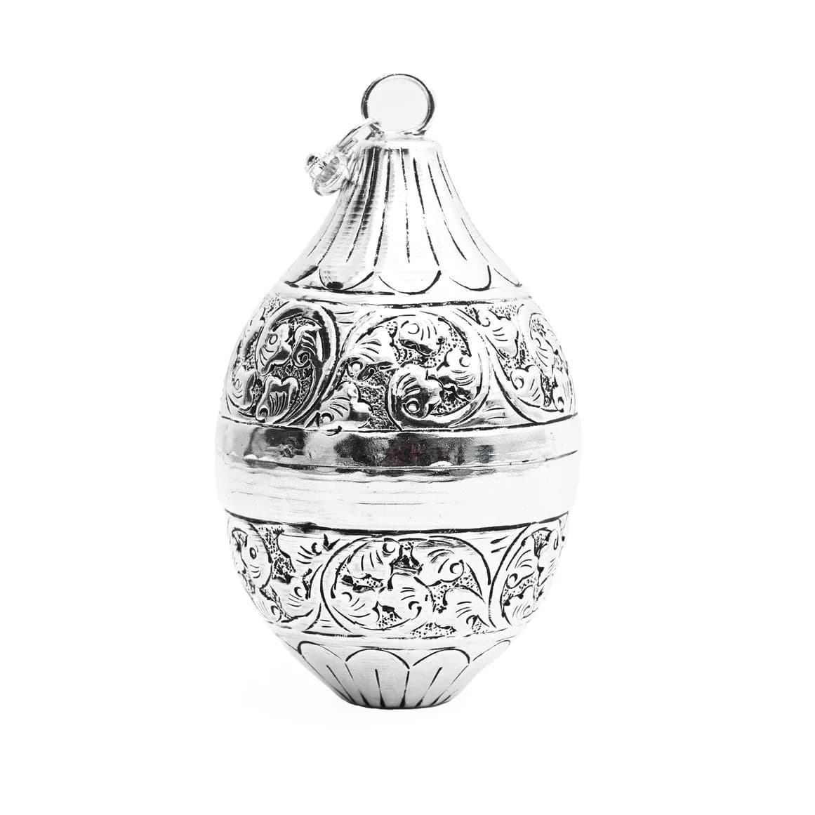 Antique German Silver Kalash with Nariyal – Pooja Essential Item — 2