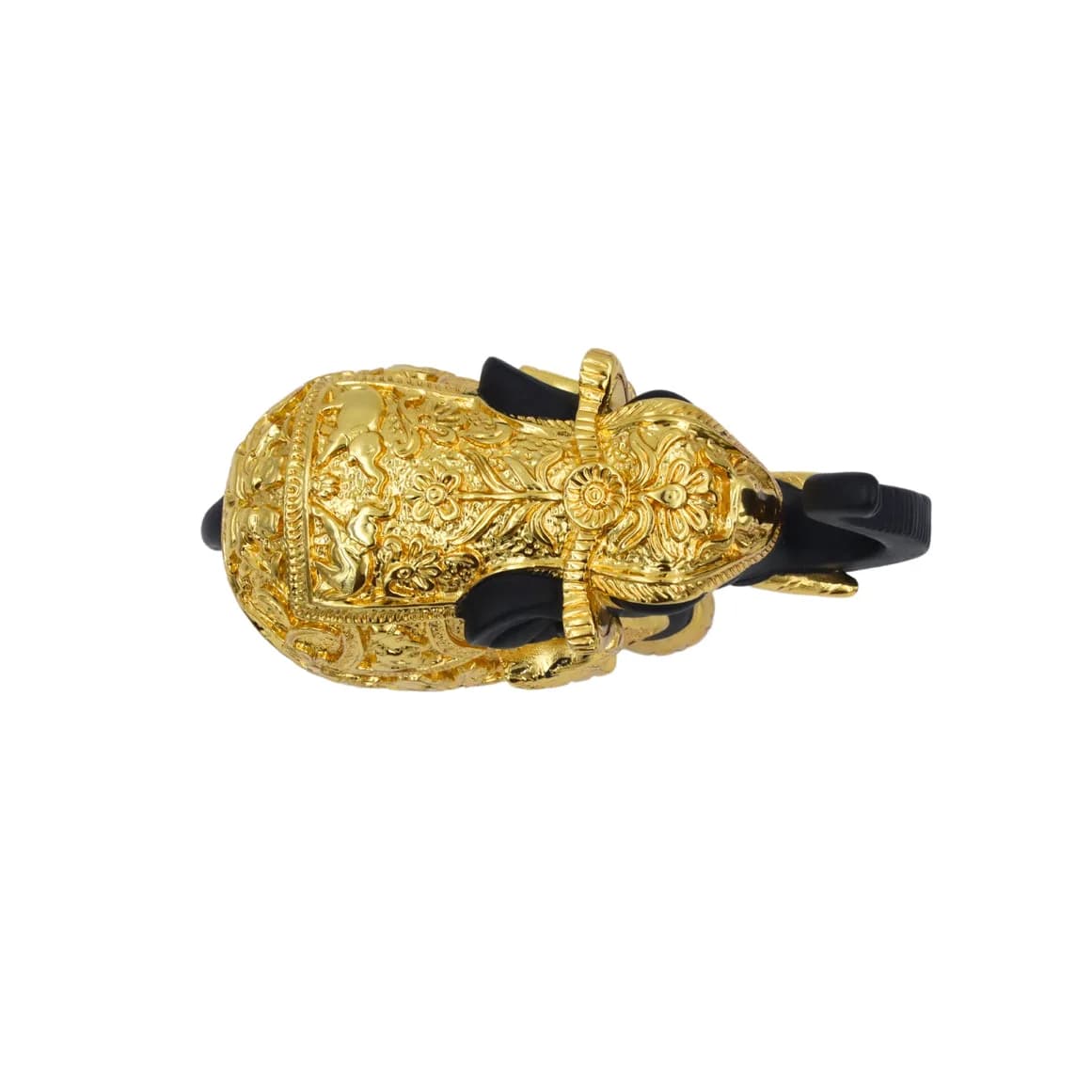 Royal Black & Gold Elephant Figurine — 4