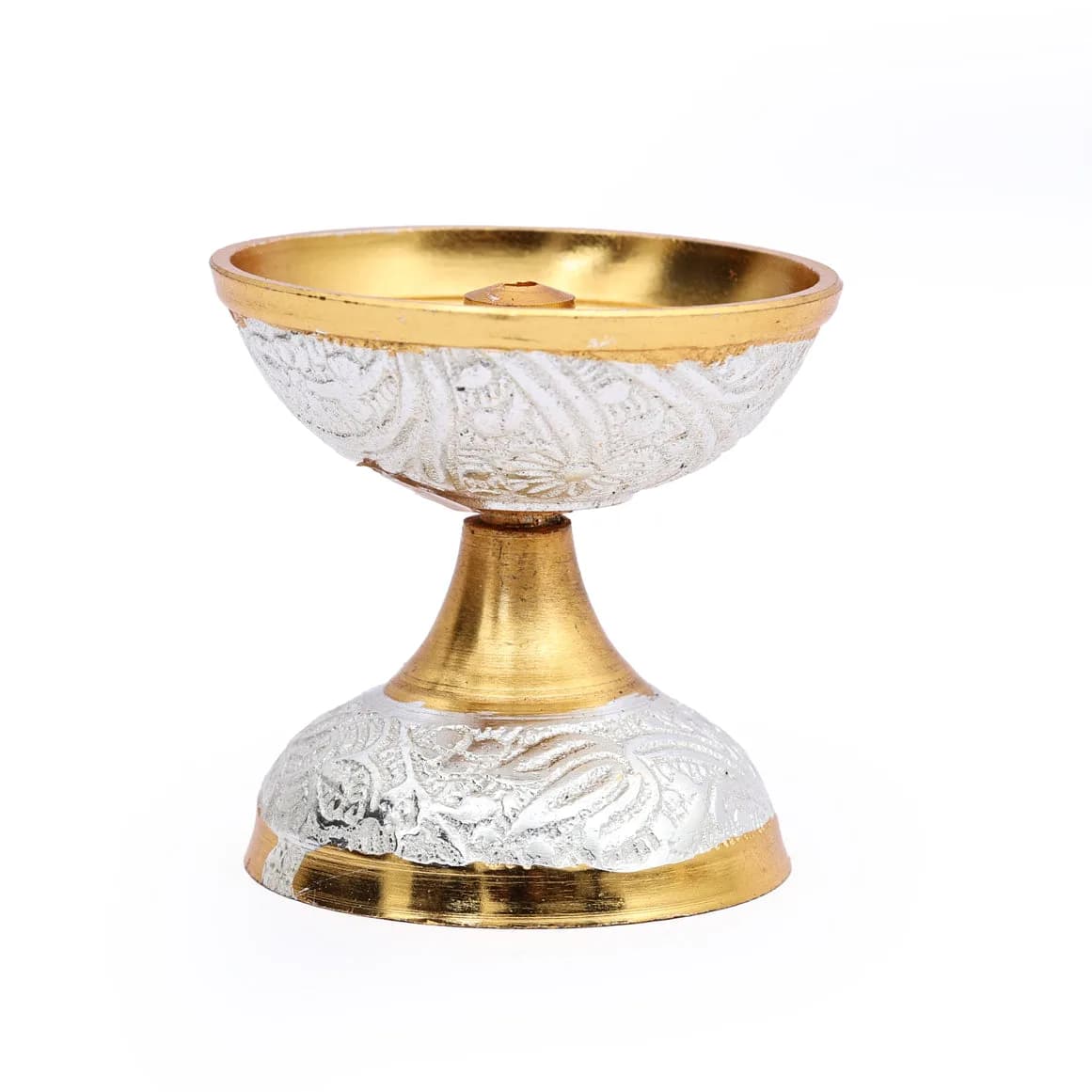 Handcrafted Embossed Pooja Thali - Premium Set for Pooja Rituals — 5