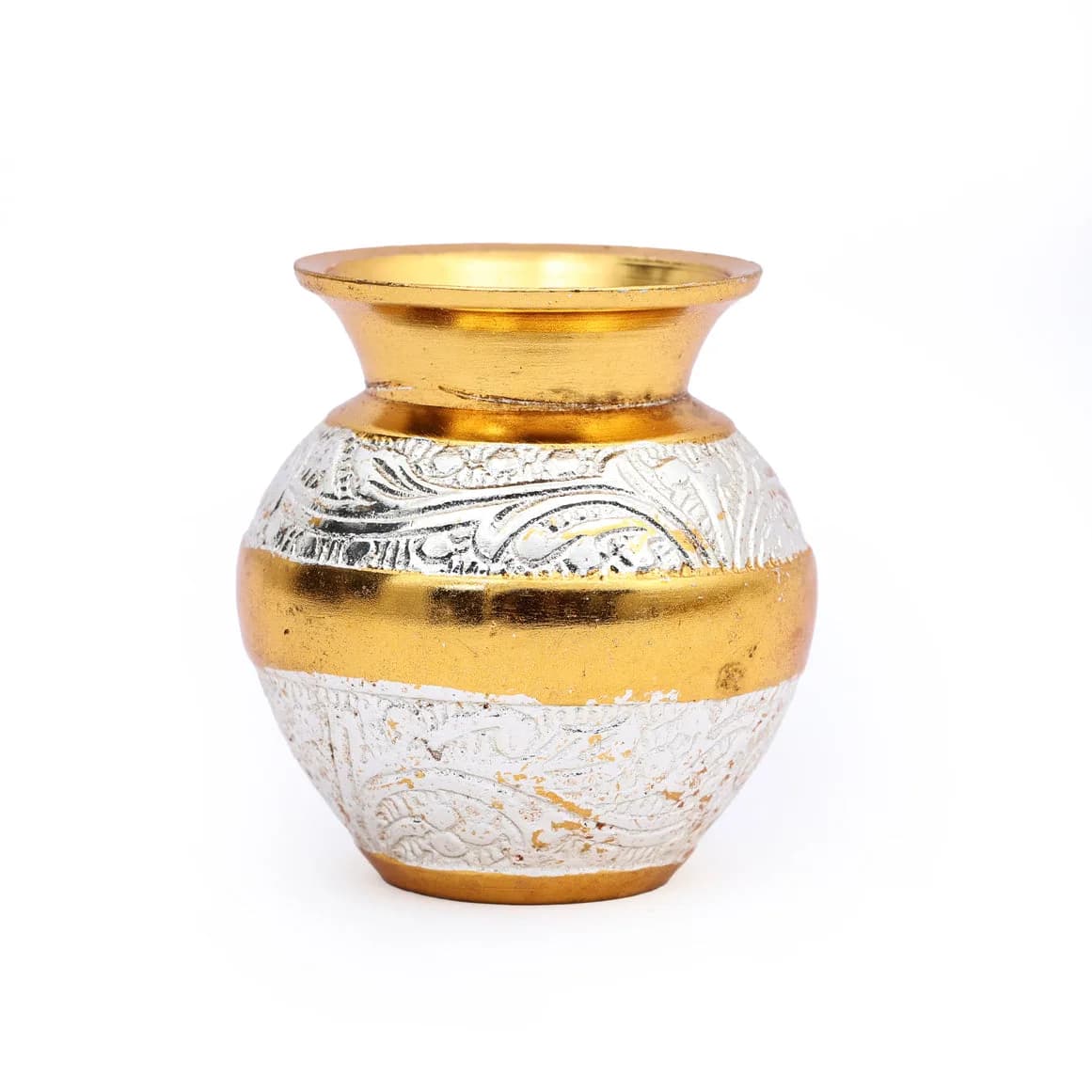 Handcrafted Embossed Pooja Thali - Premium Set for Pooja Rituals — 9