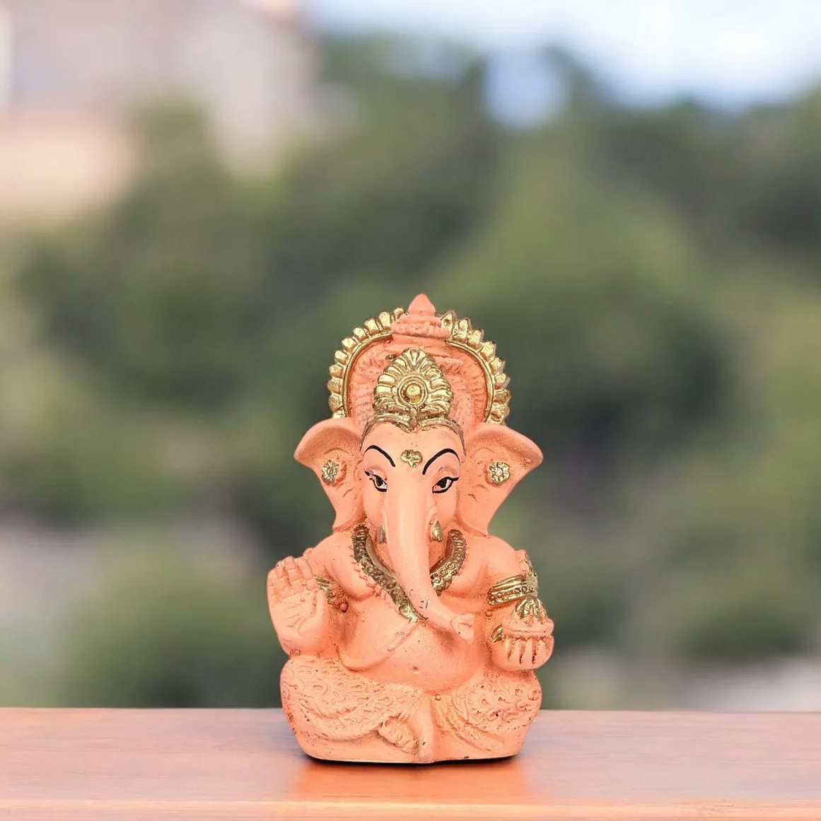 Pink Decorative Ganesha Showpiece - Home Decor — 1