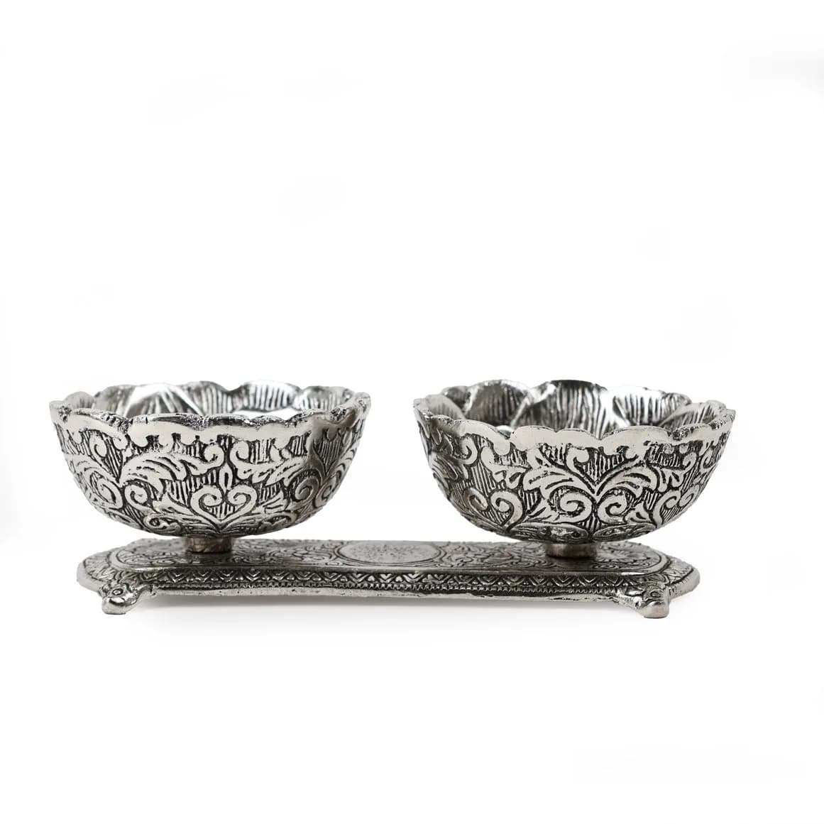 Timeless German Silver Twin Bowl Set — 3