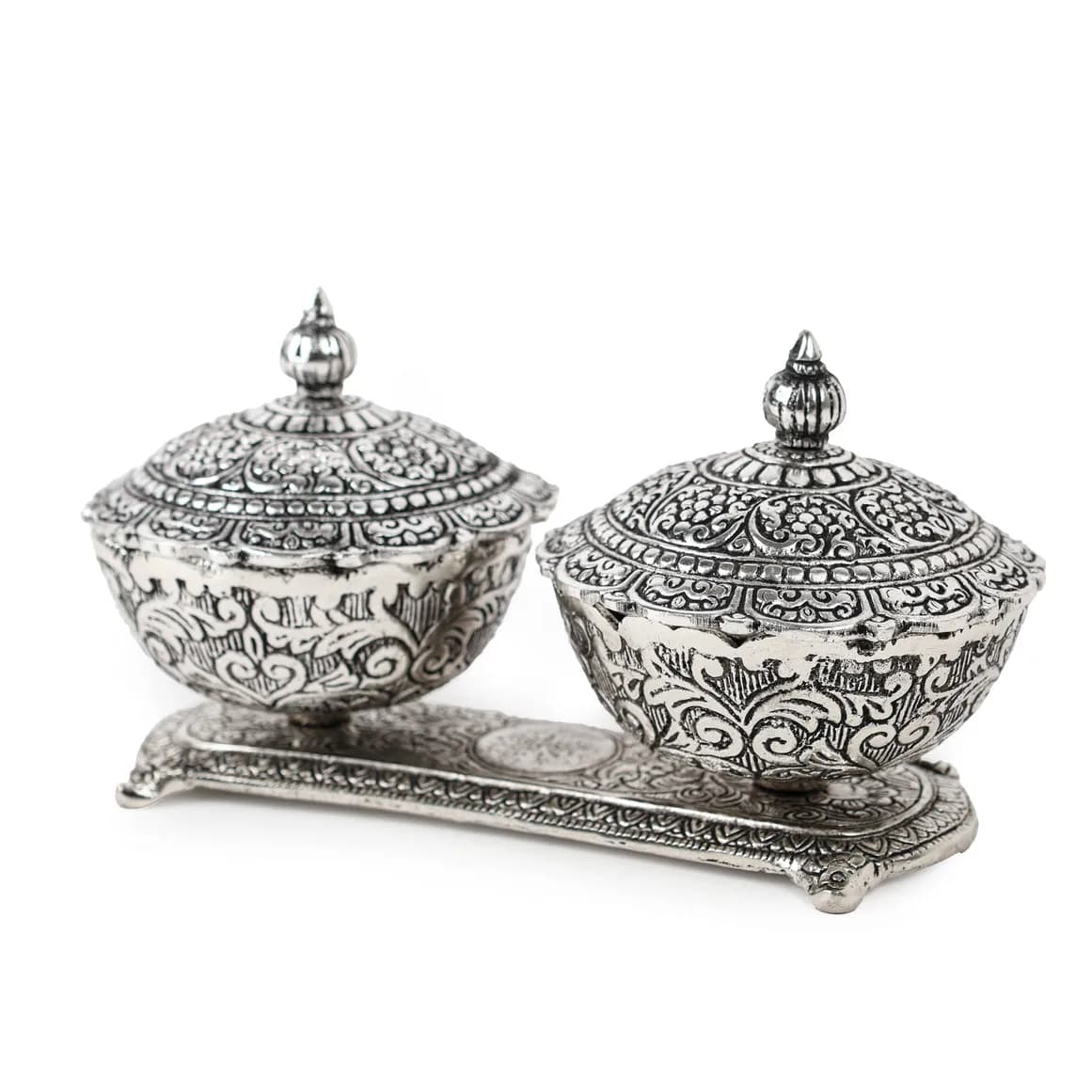 Timeless German Silver Twin Bowl Set — 4