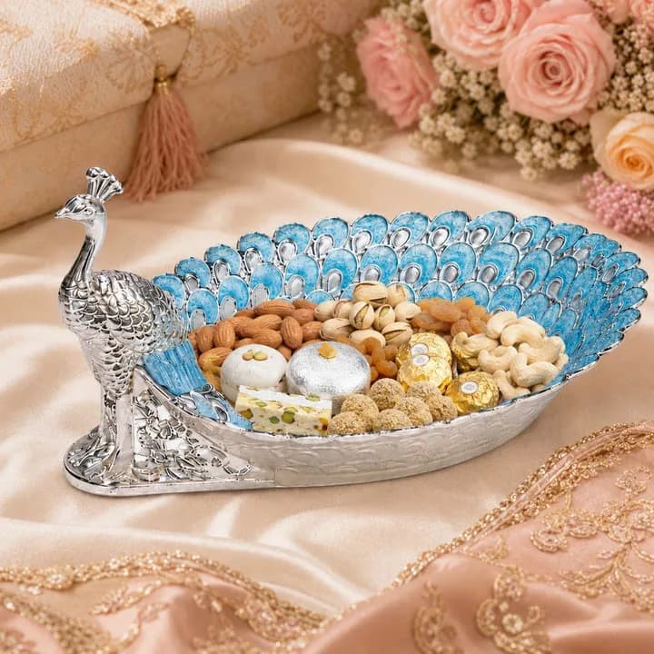 SKU Code: HD_GS_02604_GD Art Type : German Silver Product : Sugar Pot Material : German Silver, Enamel coating Dimension — 1