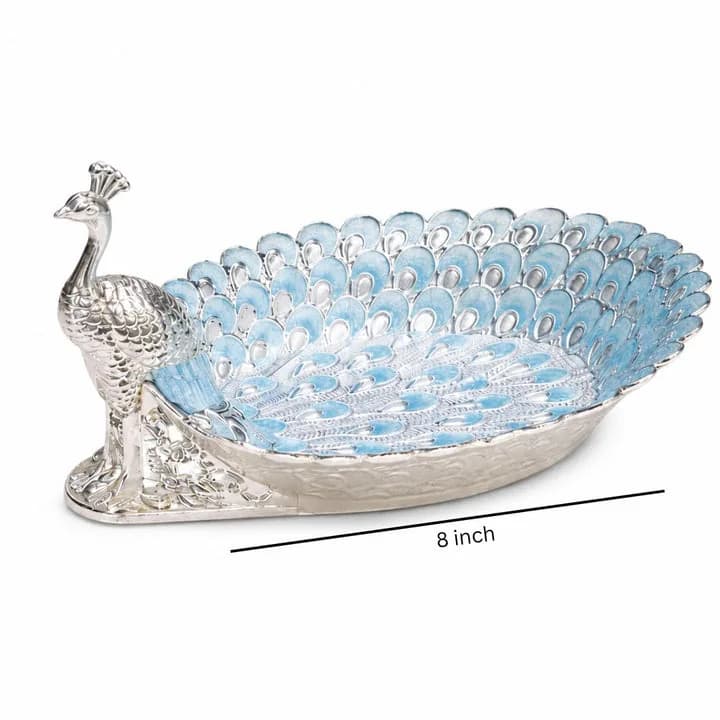 SKU Code: HD_GS_02604_GD Art Type : German Silver Product : Sugar Pot Material : German Silver, Enamel coating Dimension — 5