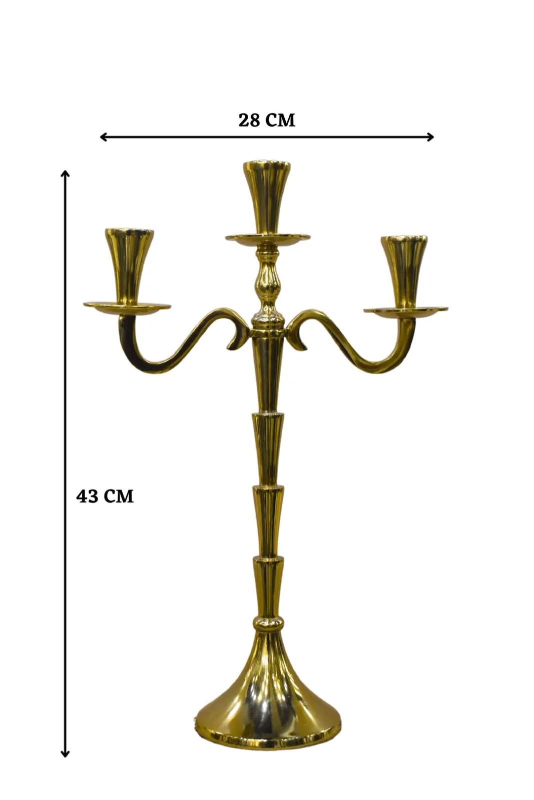 Romantic Glow Candelabra - Gold — 4