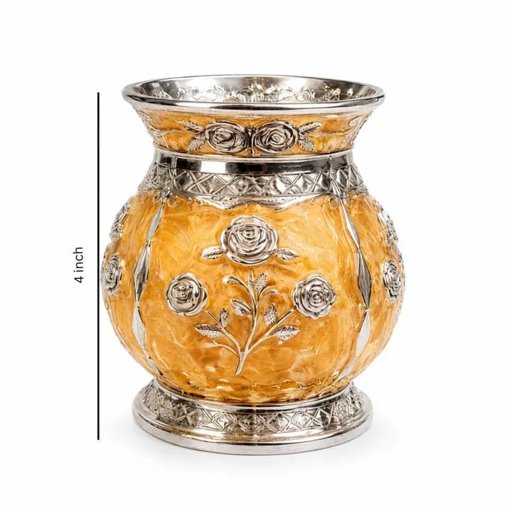 Package Content: Pack Of 1 Material: Metal Color: Silver, Gold, Black-Gold Product Dimension: LxBxH: 27.5x27.5x43 CM — 10