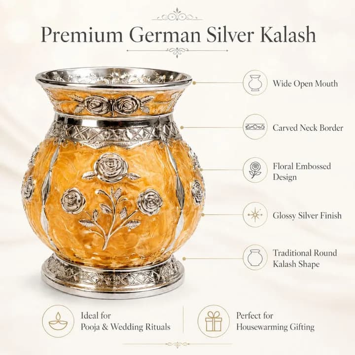 Package Content: Pack Of 1 Material: Metal Color: Silver, Gold, Black-Gold Product Dimension: LxBxH: 27.5x27.5x43 CM — 4